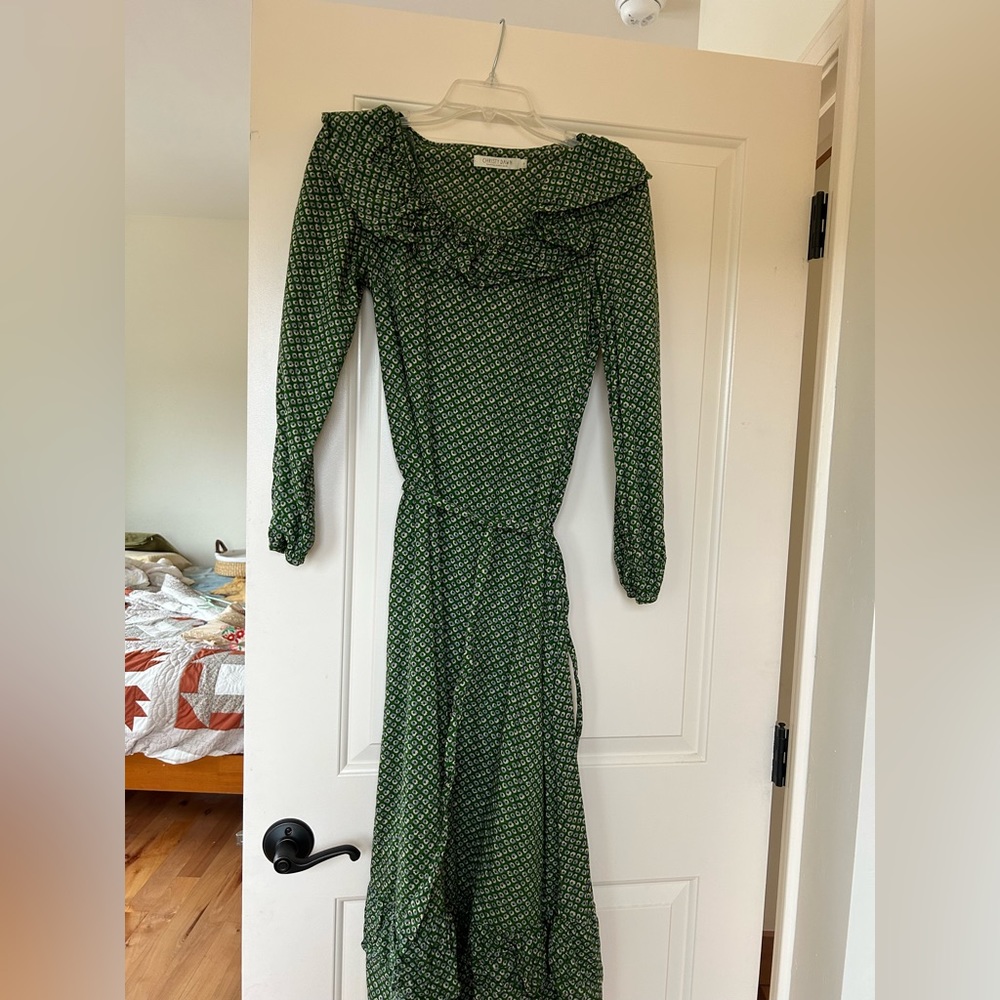 Christy Dawn green floral dress size S